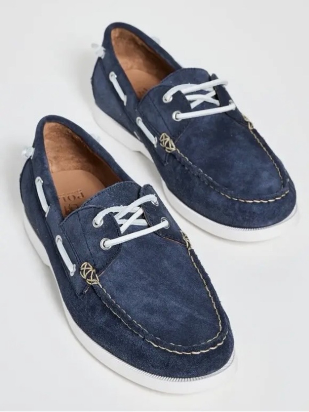 POLO RALPH LAUREN Men's Merton Suede Boat Shoes, Hunter Navy, Blue
